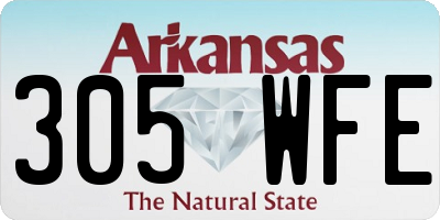 AR license plate 305WFE
