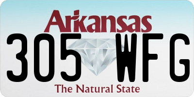 AR license plate 305WFG