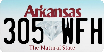 AR license plate 305WFH