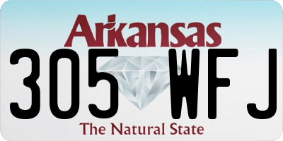 AR license plate 305WFJ