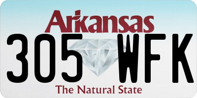 AR license plate 305WFK