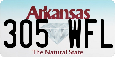 AR license plate 305WFL