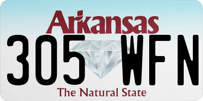 AR license plate 305WFN