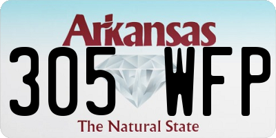 AR license plate 305WFP