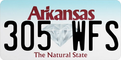 AR license plate 305WFS