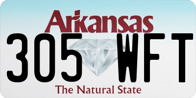AR license plate 305WFT