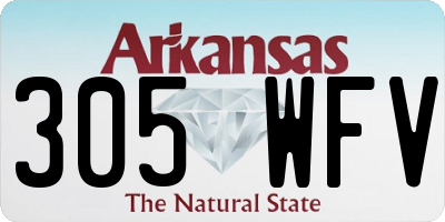 AR license plate 305WFV