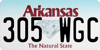 AR license plate 305WGC