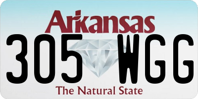 AR license plate 305WGG