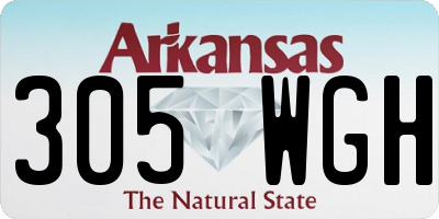 AR license plate 305WGH