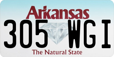 AR license plate 305WGI