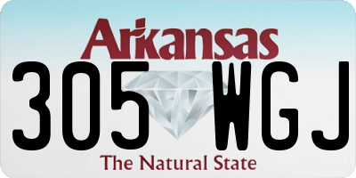 AR license plate 305WGJ