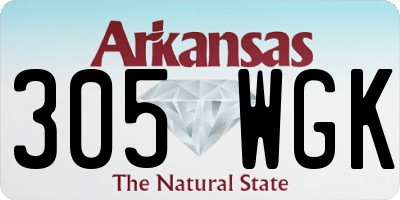AR license plate 305WGK
