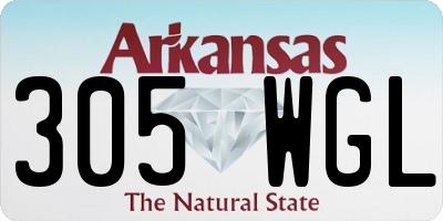 AR license plate 305WGL