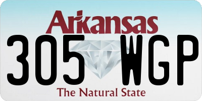 AR license plate 305WGP