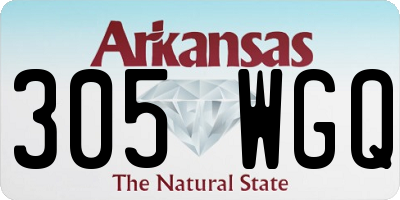 AR license plate 305WGQ