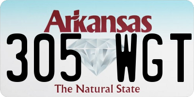 AR license plate 305WGT
