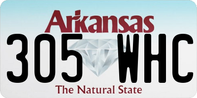 AR license plate 305WHC