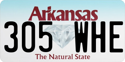 AR license plate 305WHE