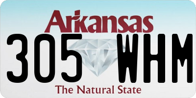 AR license plate 305WHM