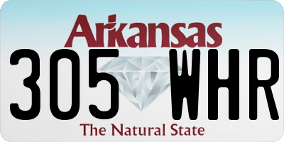AR license plate 305WHR