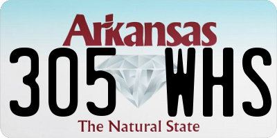 AR license plate 305WHS