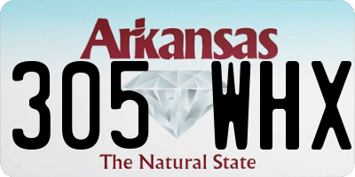 AR license plate 305WHX