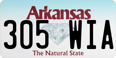 AR license plate 305WIA