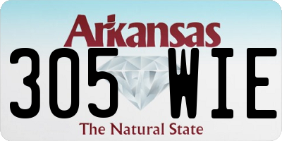 AR license plate 305WIE