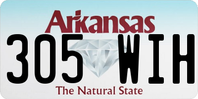 AR license plate 305WIH