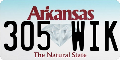 AR license plate 305WIK