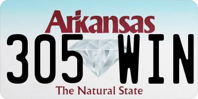 AR license plate 305WIN