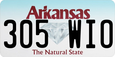 AR license plate 305WIO