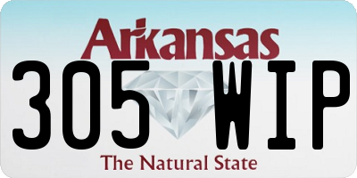 AR license plate 305WIP