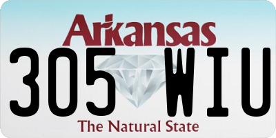 AR license plate 305WIU