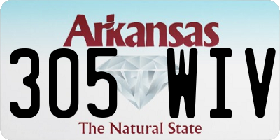 AR license plate 305WIV