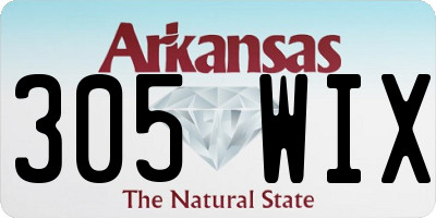 AR license plate 305WIX