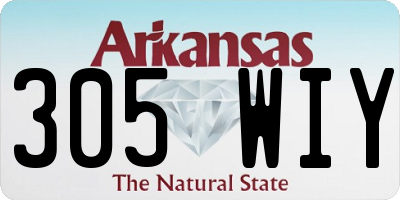 AR license plate 305WIY