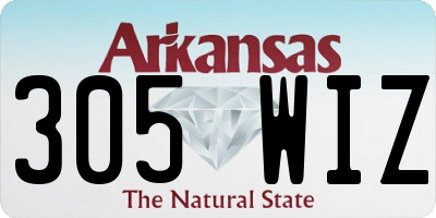 AR license plate 305WIZ
