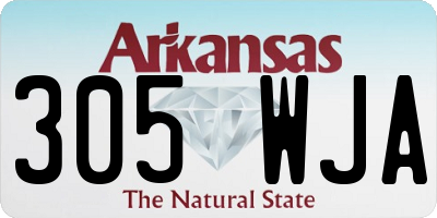 AR license plate 305WJA