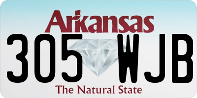AR license plate 305WJB
