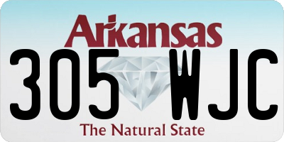 AR license plate 305WJC