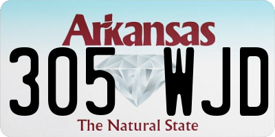 AR license plate 305WJD