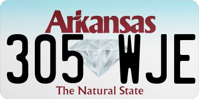 AR license plate 305WJE