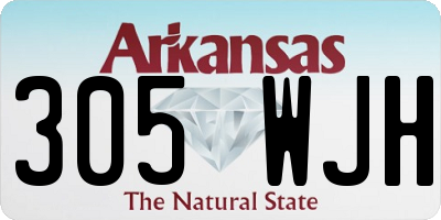 AR license plate 305WJH