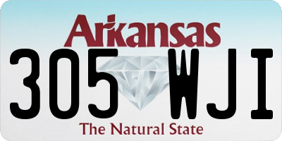 AR license plate 305WJI