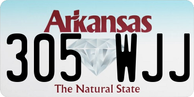 AR license plate 305WJJ