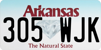 AR license plate 305WJK