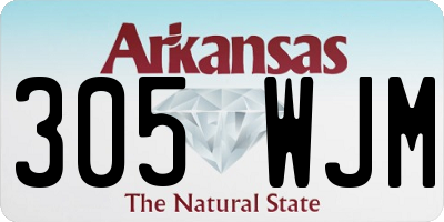 AR license plate 305WJM