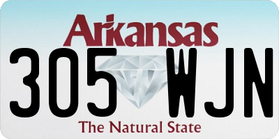 AR license plate 305WJN